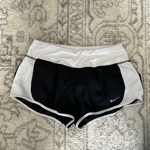 Black and white Nike shorts